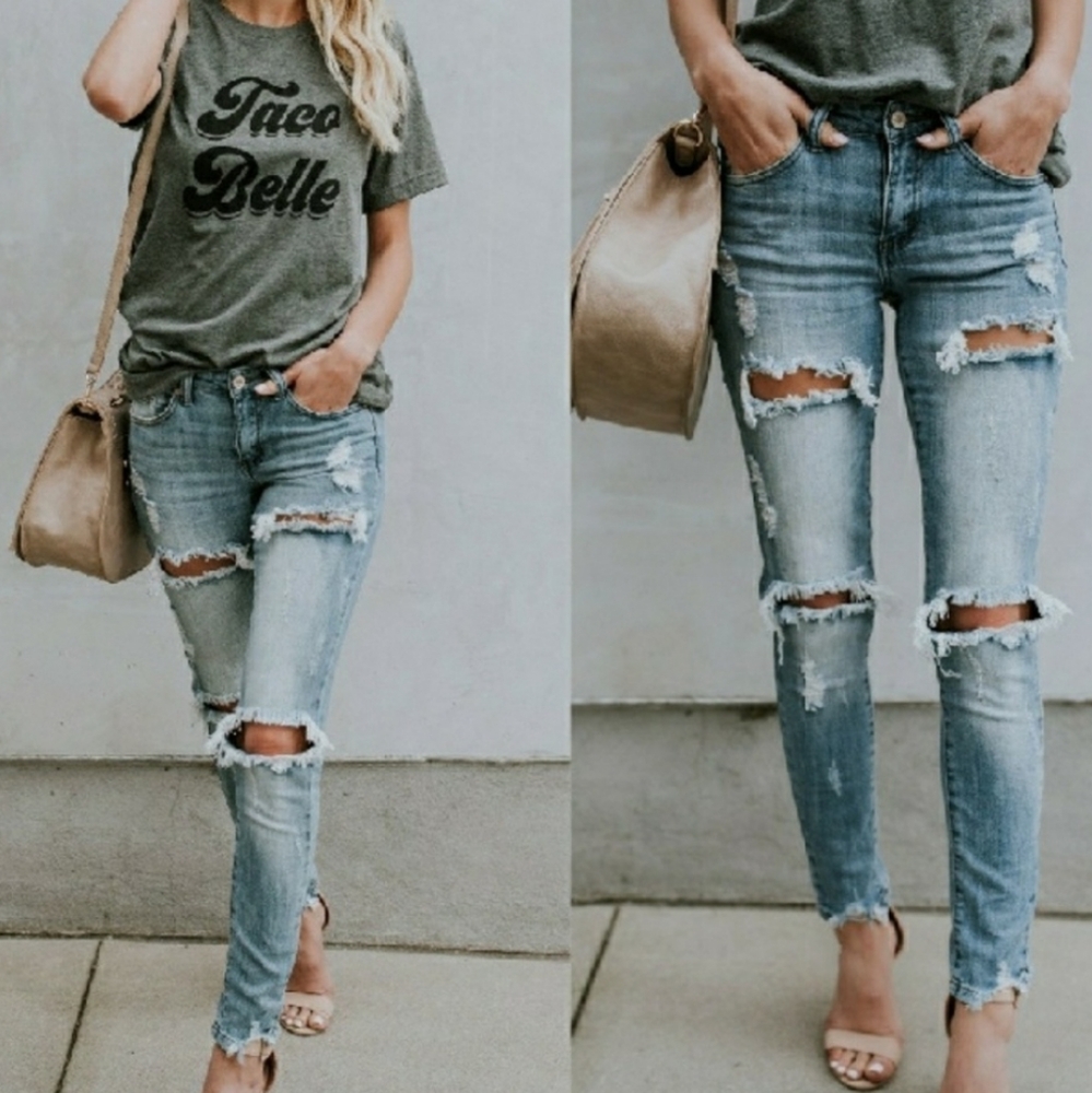 KANCAN Distressed Jeans - Picture 7 of 7
